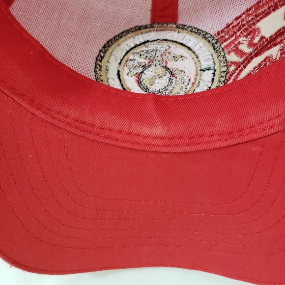 United States Marine Corp Baseball Cap / Hat from City Hunters, Red, Adjustable - Picture 8 of 9